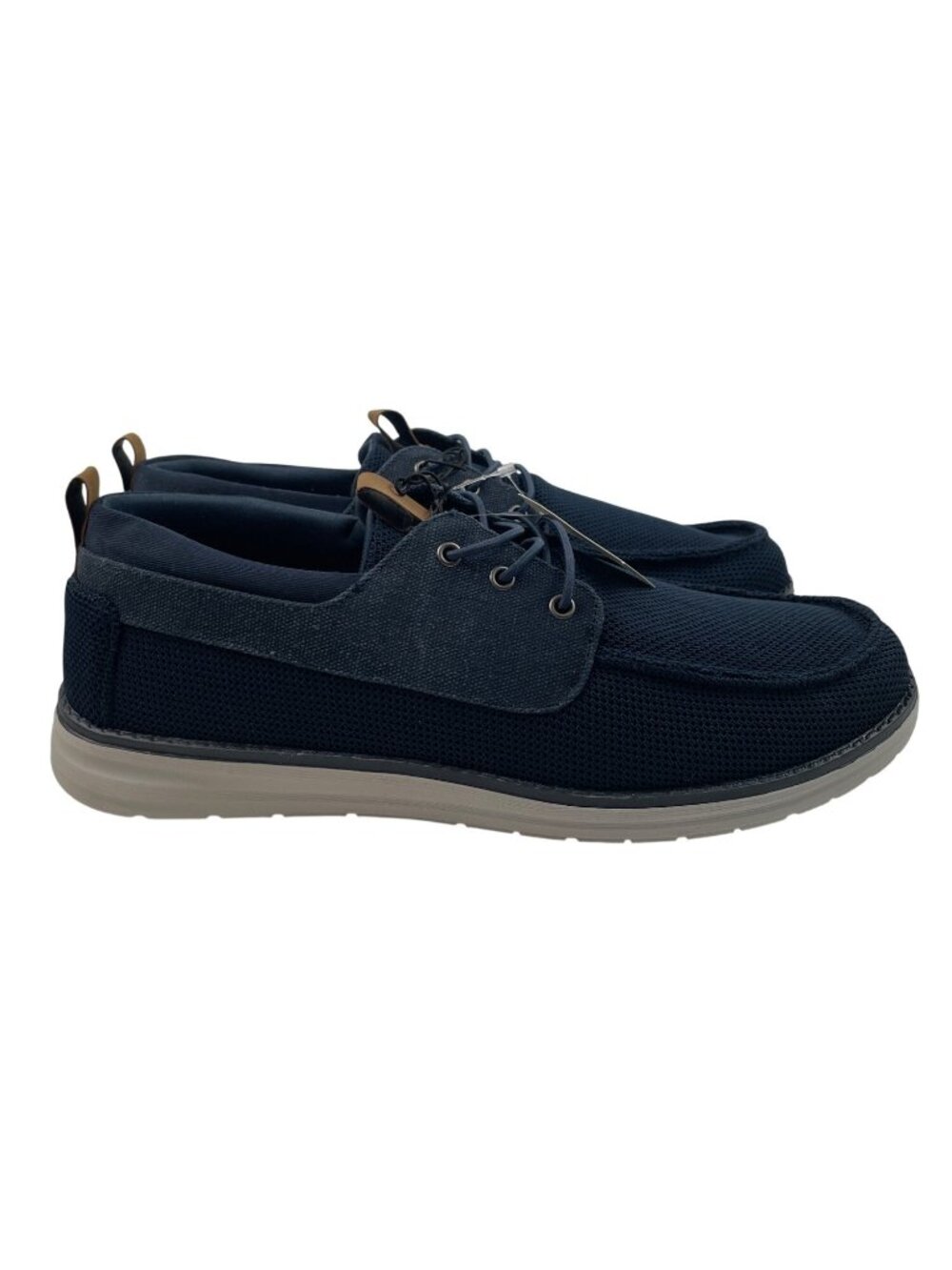 Falls Creek Blake Mens Size 12M Navy Blue Lace Up Casual Shoes Loafers - Picture 2 of 12